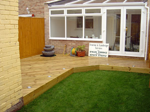 Decking & Water Feature